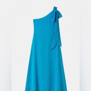 Trina Turk for BR Off-Shoulder Dress. Sz16 silk